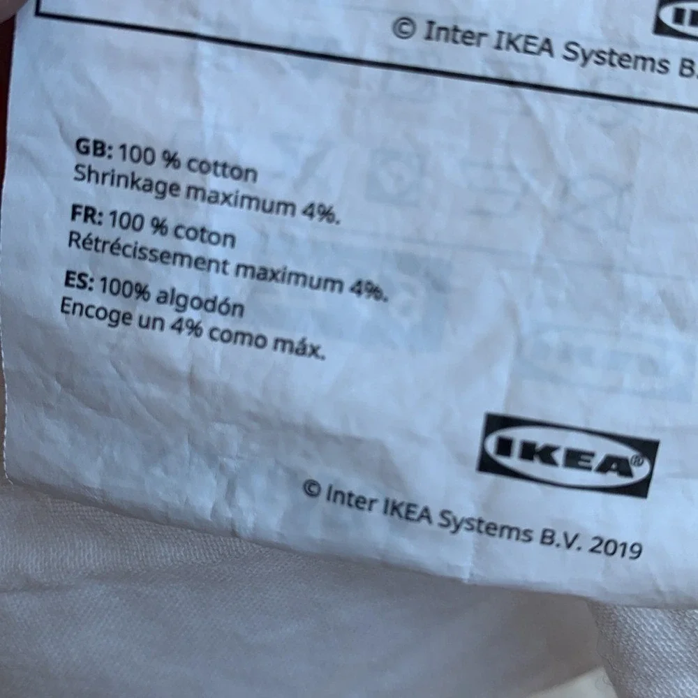 IKEA Fargmara twin sheets 100% Cotton‎ set of 3 pieces white